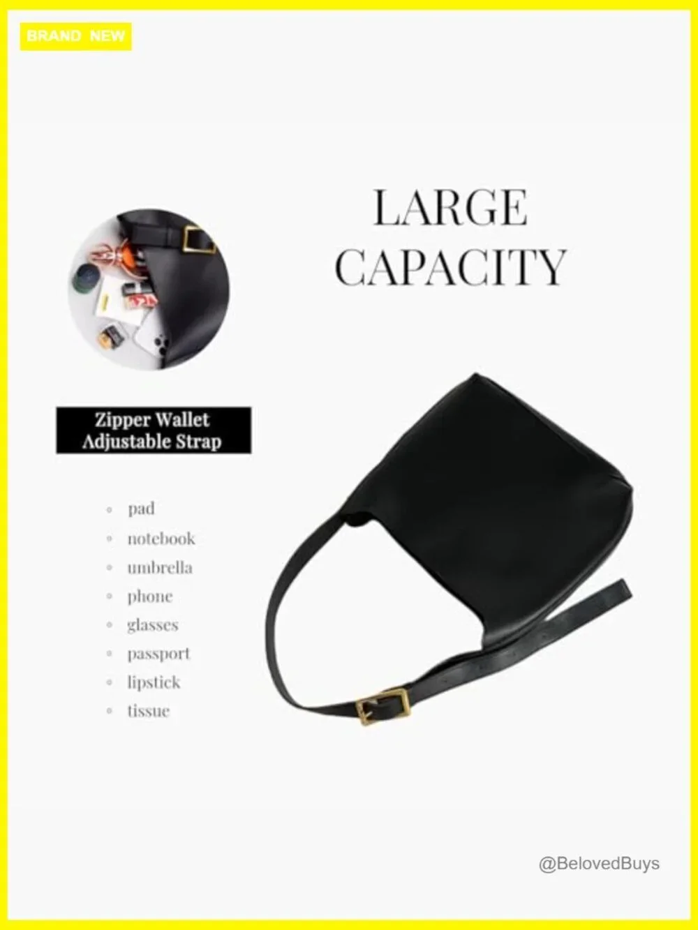 Faux Leather Slouchy Hobo Bag with Wallet, Crossbody Tote